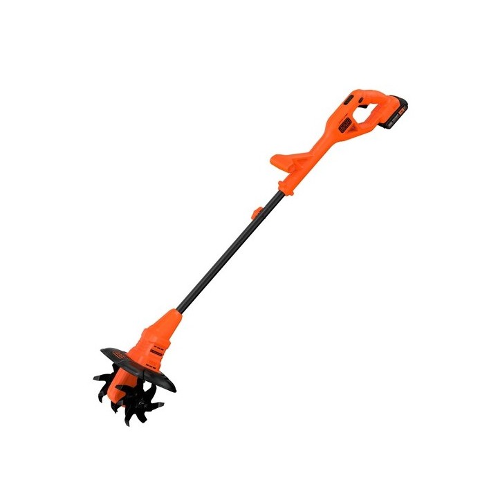 Impugnatura ergonomica e secondo manico della elettrozappa BLACK+DECKER