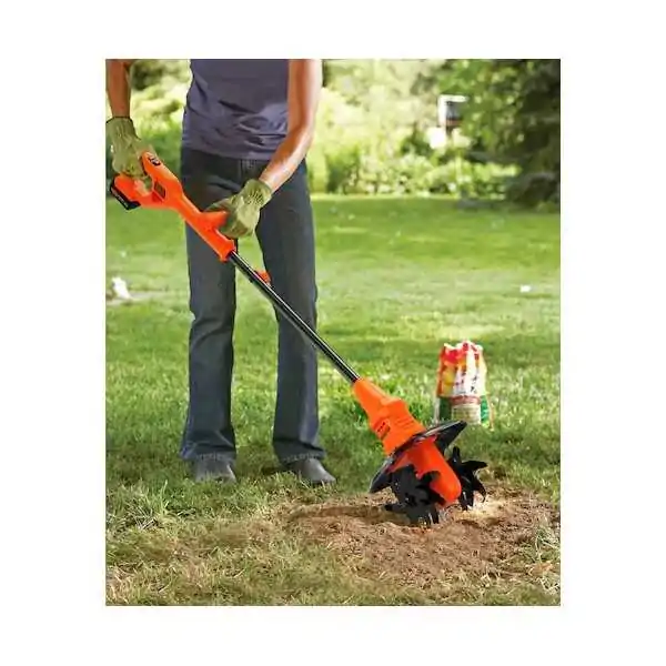 Black+Decker Bineuse électrique  18 V - Unité Sans Batterie Ni Chargeur