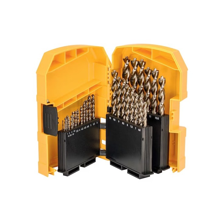 Cassetta di plastica DEWALT con 29 punte HSS-E in cobalto DT4957-QZ