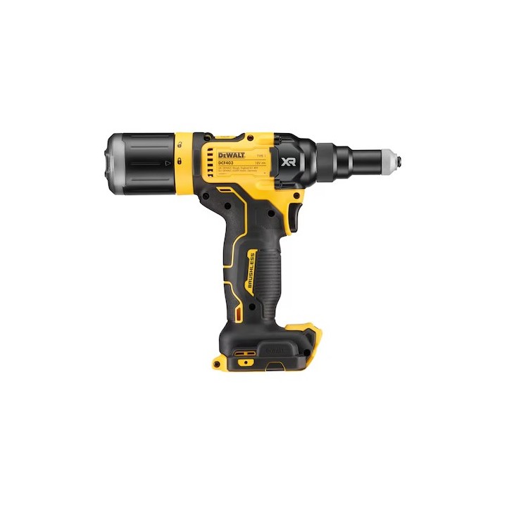 DEWALT DCF403NT-XJ vista dall'alto mostra corpo e impugnatura