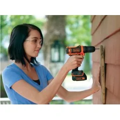 Black+Decker Trapano/Avvitatore A Batteria 12V Litio In Valigetta