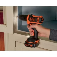 Black+Decker  Perceuse-Visseuse Sans Fil 12 V Au Lithium Avec étui