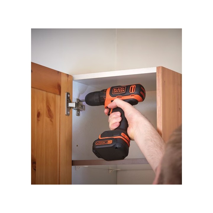 Black+Decker Trapano/Avvitatore A Batteria 12V Litio In Valigetta