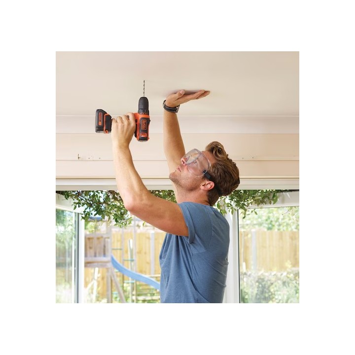 Black+Decker Trapano/Avvitatore A Batteria 12V Litio In Valigetta