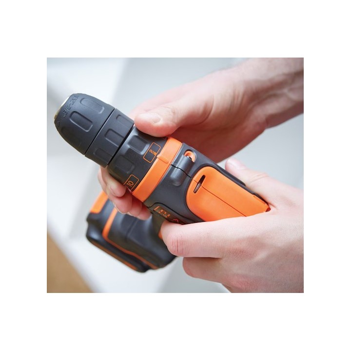 Black+Decker Trapano/Avvitatore A Batteria 12V Litio In Valigetta