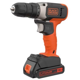 Black+Decker Perceuse-Visseuse Sans Fil  18 V - 1,5 Ah