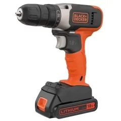 Black+Decker Trapano Avvitatore A Batteria 18V- 1,5Ah