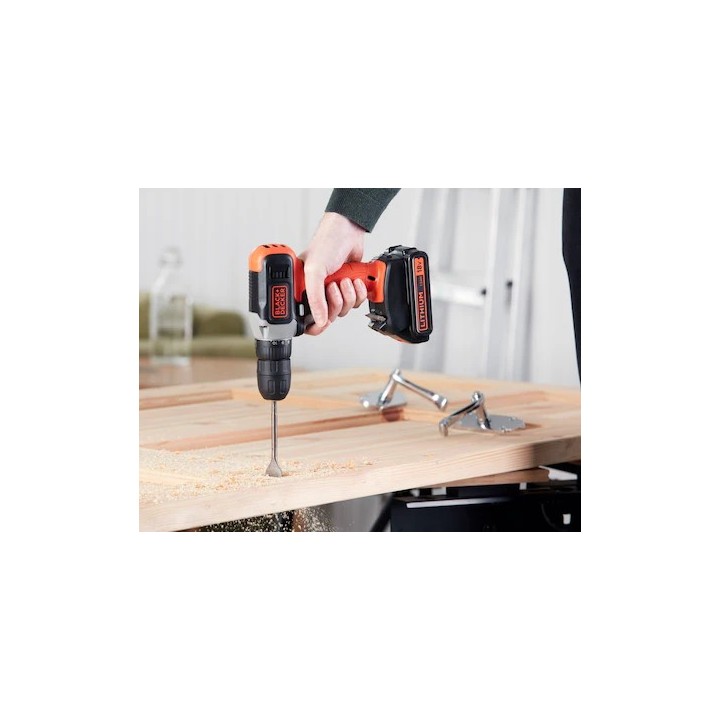 Black+Decker Perceuse-Visseuse Sans Fil  18 V - 1,5 Ah