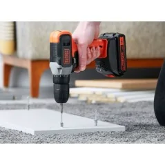 Black+Decker Trapano Avvitatore A Batteria 18V- 1,5Ah