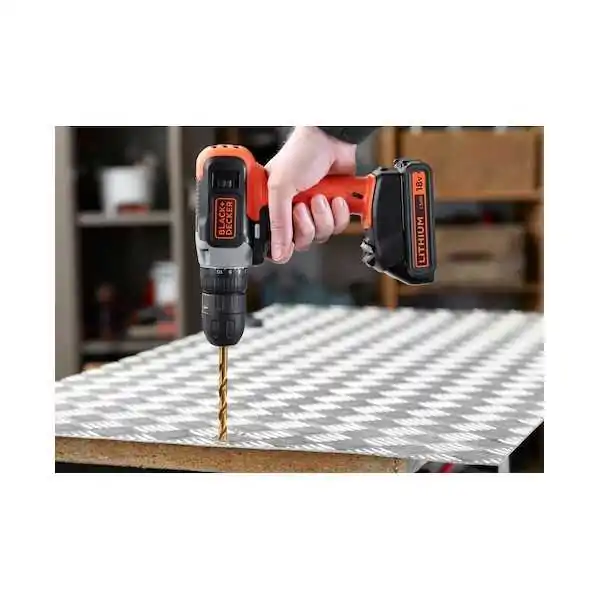 Black+Decker Perceuse-Visseuse Sans Fil  18 V - 1,5 Ah