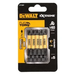 Dewalt 5 Inserts  Impact Torsion T40