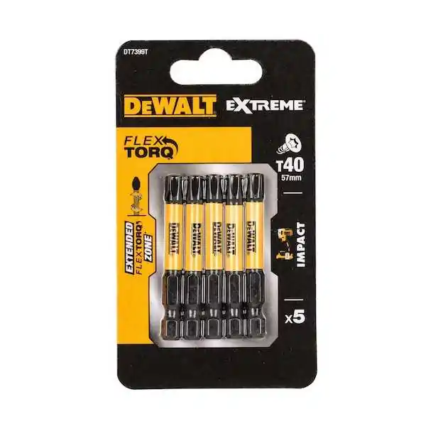 Dewalt 5 Inserts  Impact Torsion T40