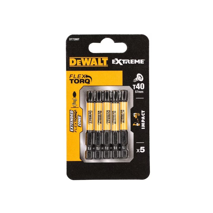 Dewalt 5 Inserti Impact Torsion T40