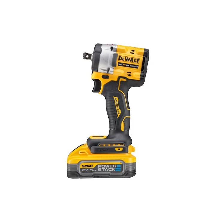 DEWALT DCF921H2T-QW avvitatore a impulsi 1/2" 18V dettaglio impugnatura e LED