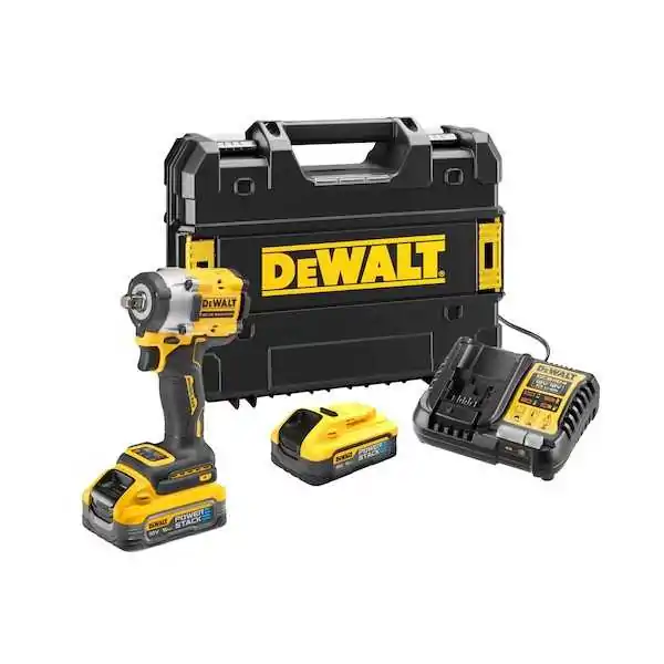 Dewalt Avvitatore Impulsi Compatton 1/2" Hog Ring 18V XR Brushless - 2 x POWERSTACK 5Ah