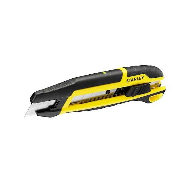 Stanley Cutter 18mm Con Cursore E Sistema Spezzalama Integrato