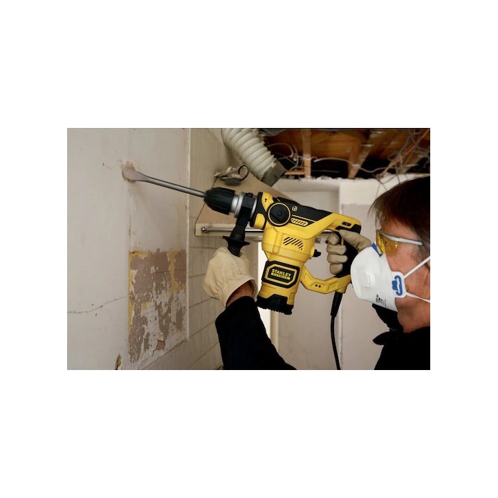 Perceuse-burineur STANLEY FME1250K-QS avec burin monté