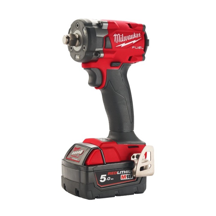 Milwaukee M18 FUEL détail entraînement ½" et bague de friction