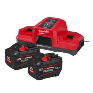 Kit Milwaukee M18 FB12 2x batteries 18V 12Ah et chargeur M18 DBSC