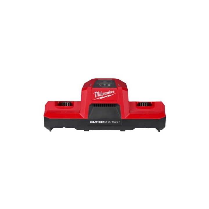 Caricabatterie doppio Milwaukee M18 DBSC vista frontale