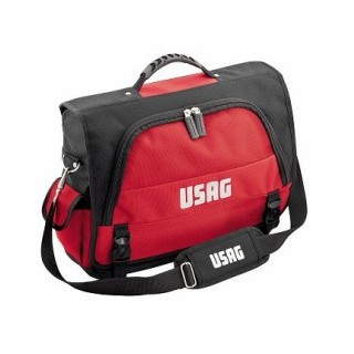 Borsa portautensili e PC USAG 007 RV rossa e nera vista frontale