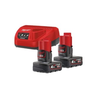 Milwaukee Kit d'alimentation  M12™ 2 x 4,0 Ah (12 V)