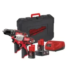 Milwaukee Kit perceuse à percussion et clé à chocs  M12™ (12 V)