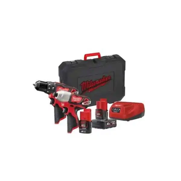 Milwaukee Kit perceuse à percussion et clé à chocs  M12™ (12 V)
