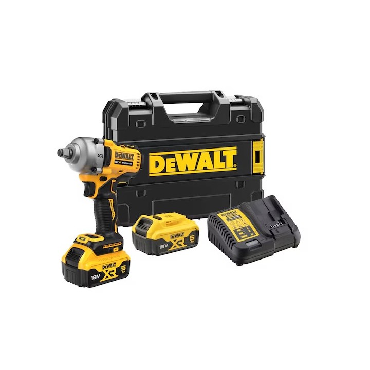 Vista d'insieme DEWALT DCF891P2T-QW e componenti del kit
