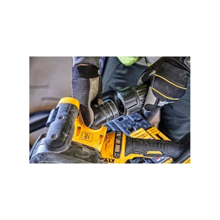 DEWALT DCG200T2-QW dettaglio della leva di blocco e parcheggio lama