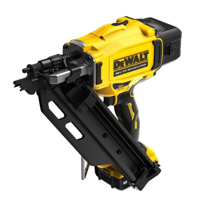 DEWALT DCN930P2-QW détail de l'embout optimisé pour clouage ponctuel