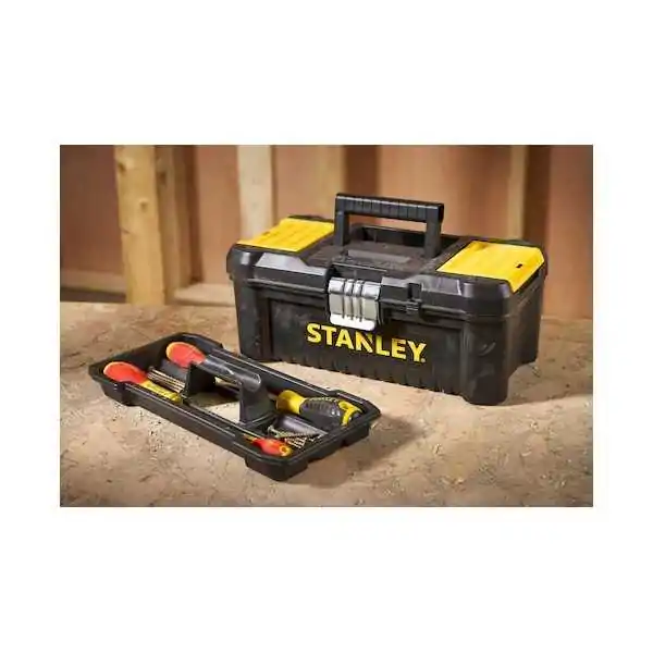 Stanley Coffre à outils Essential - Charnières métalliques 320 x 188 x 132 mm Stanley Coffre à outils Essential - Charnières métalliques 320 x 188 x 132 mm