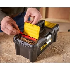 Stanley Cassetta Porta Utensili Essential - Cerniere In Metallo 320 x 188 x 132mm Stanley Cassetta Porta Utensili Essential - Cerniere In Metallo 320 x 188 x 132mm