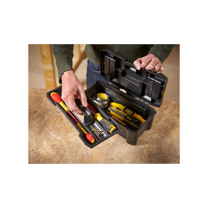 Stanley Coffre à outils Essential - Charnières métalliques 320 x 188 x 132 mm