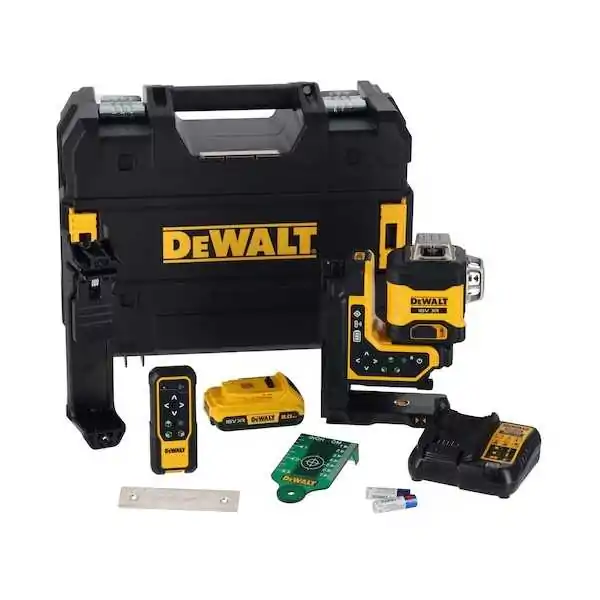 Dewalt Traceur Laser Multiligne  3 x 360° Avec Télécommande Et Faisceau Vert