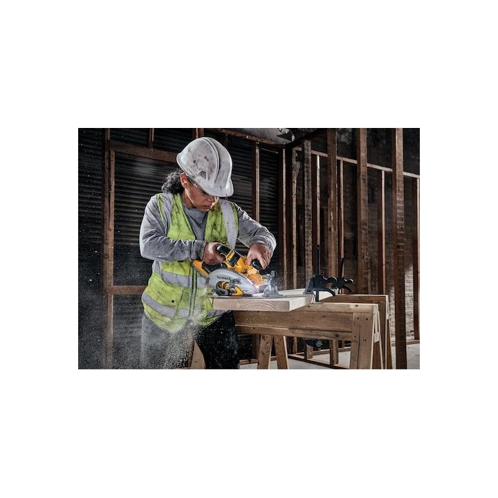 DEWALT DCS573H2T-QW vue de dessus profil et poignée supplémentaire