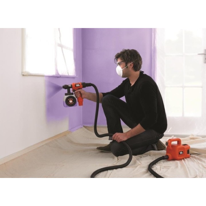 Black+Decker Pistolet pulvérisateur intérieur et extérieur
