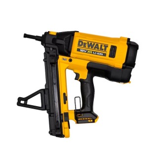 DEWALT DGN845N-XJ cloueur à gaz 18V XR vue de face avec chargeur incliné