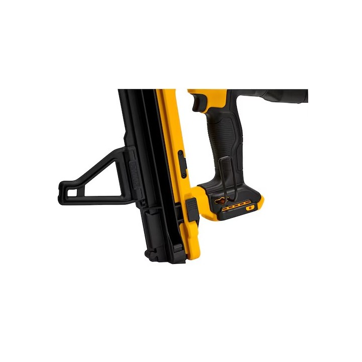 DEWALT DGN845N-XJ vue du chargeur à 15°