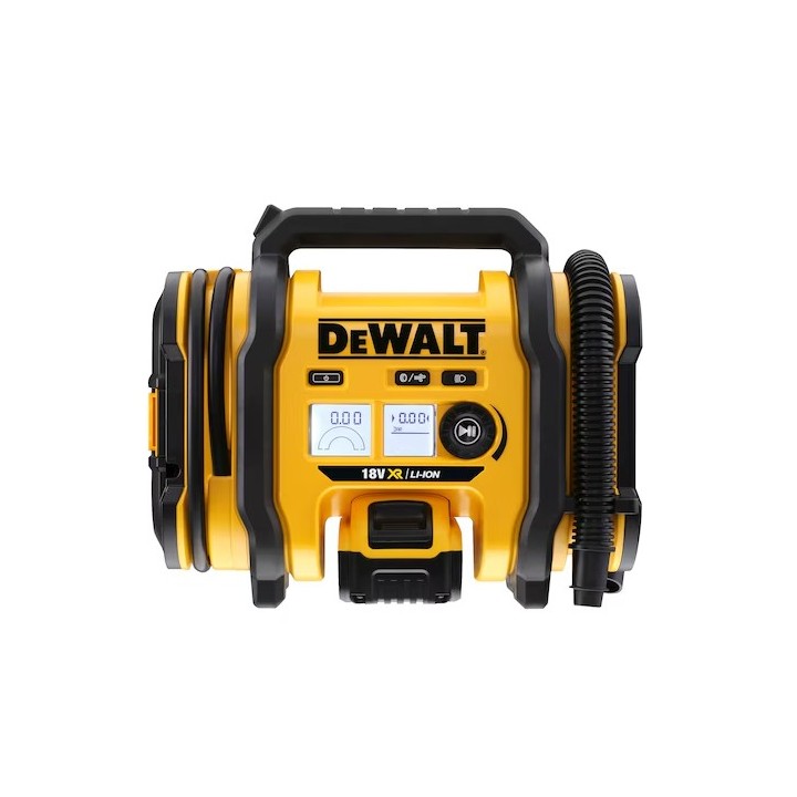 Détail panneau de commande LCD et molette rotative DEWALT DCC018N-XJ