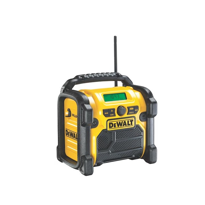 DEWALT DCR019-QW détail de l'affichage et des boutons frontaux