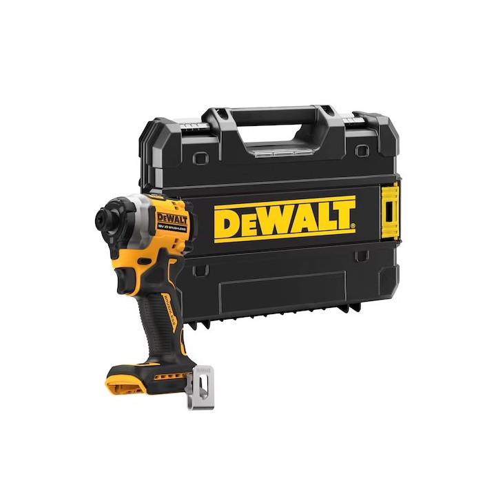 DEWALT DCF850NT-XJ vista prospettica con logo