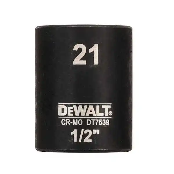 Douille à faible impact Dewalt 1/2" 21 mm