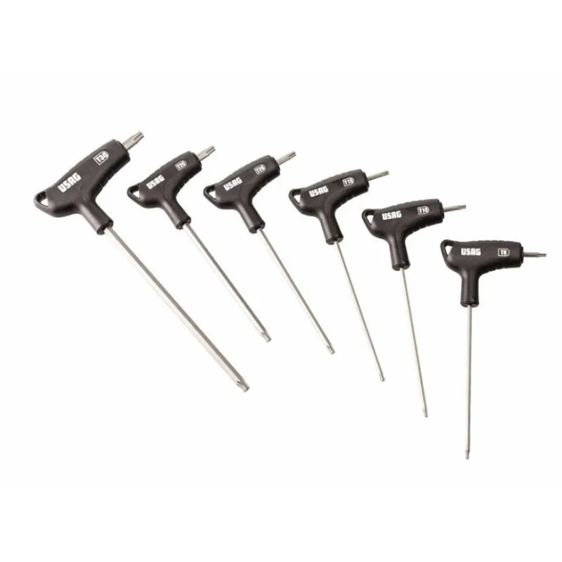 Jeu de 6 clés mâles Usag avec profil spécial X-Grip TORX® et manche bi-matière