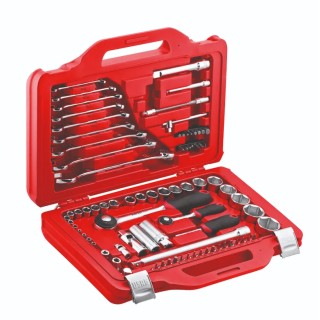 Coffret modulaire Usag avec douilles hexagonales et clés mixtes (82 pièces)