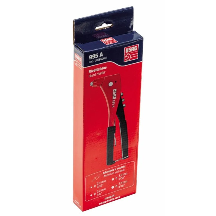 Riveteuse USAG 995 A avec clé de service et accessoires