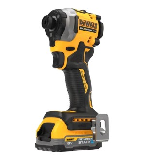 DEWALT DCF850E2T-QW avvitatore a impulsi vista frontale con attacco 1/4"
