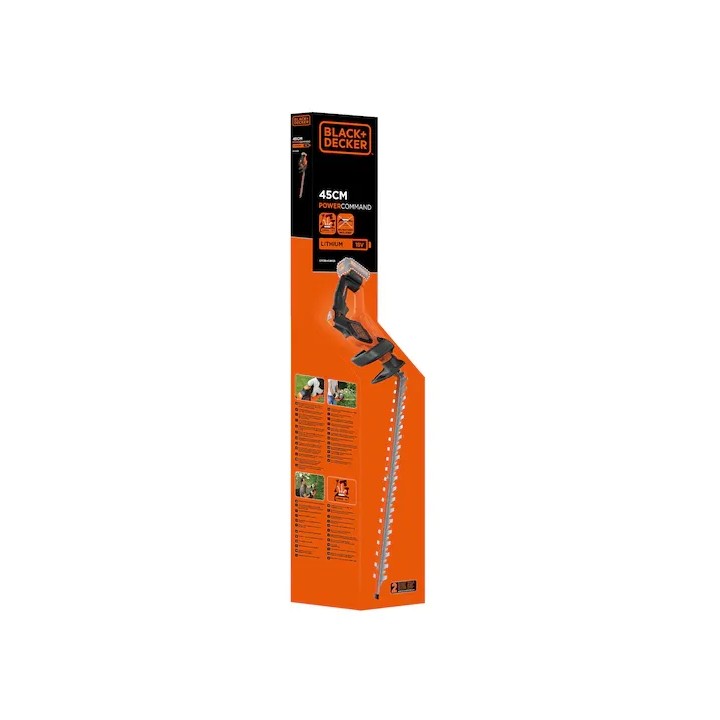 Taille-haie Black+Decker 18 V - Appareil sans batterie ni chargeur