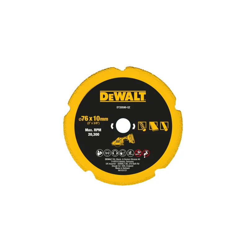 Dewalt Disco 76mm Per Minitroncatrici
