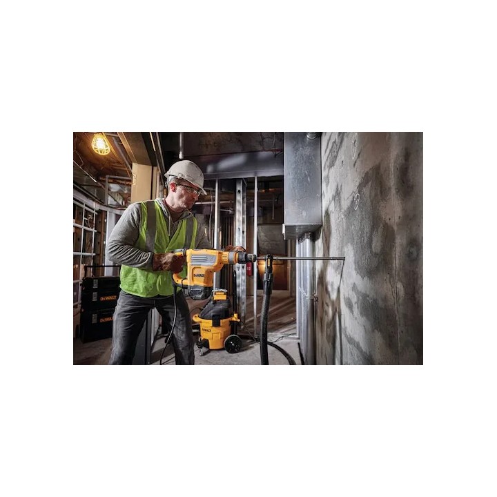 DEWALT D25614K-QS arrière avec indicateur d'usure des balais